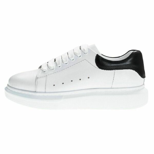 King Shoes Büyük Numara Beyaz Ayakkabı