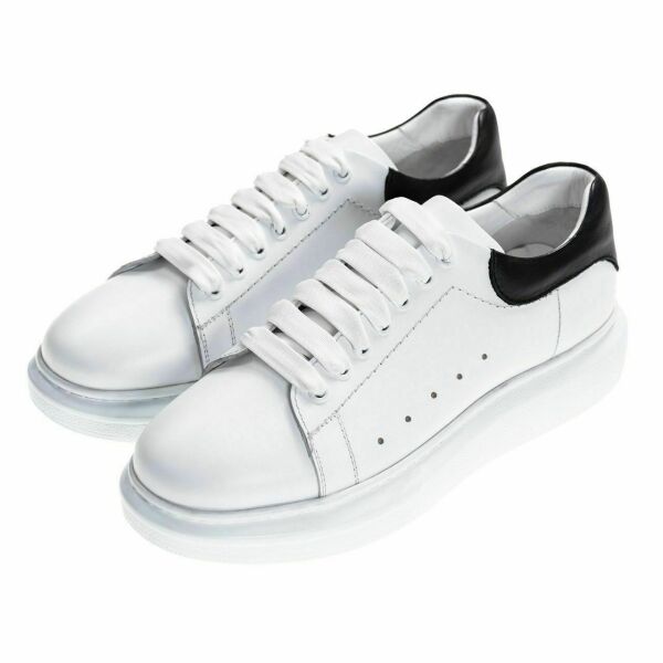 King Shoes Büyük Numara Beyaz Ayakkabı