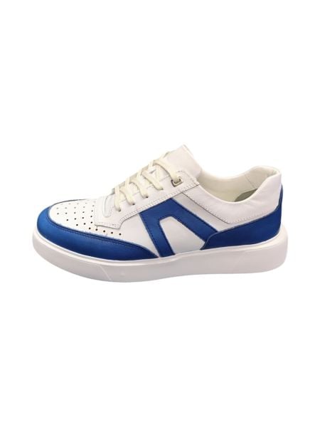 King Shoes Mavi Beyaz Erkek Sneaker