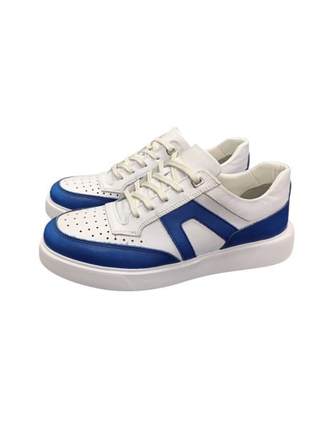 King Shoes Mavi Beyaz Erkek Sneaker