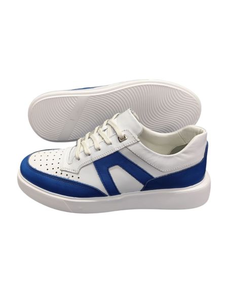 King Shoes Mavi Beyaz Erkek Sneaker