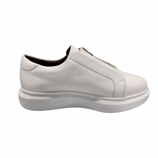 King Shoes Günlük Deri Beyaz Erkek Ayakkabı