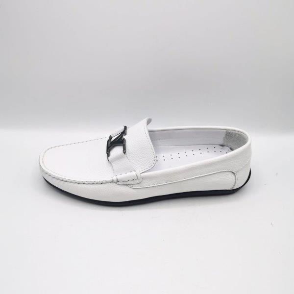 King Shoes AU247 Beyaz Yazlık Erkek Ayakkabı