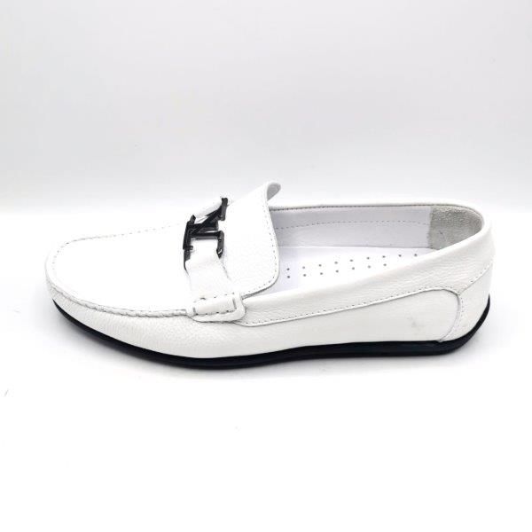 King Shoes AU247 Beyaz Yazlık Erkek Ayakkabı