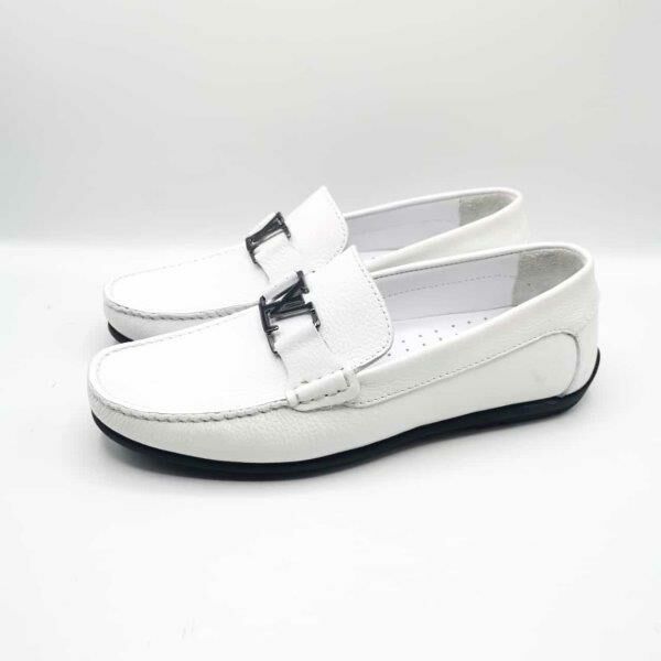 King Shoes AU247 Beyaz Yazlık Erkek Ayakkabı