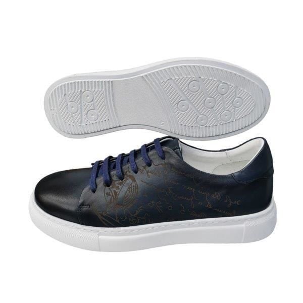 King Shoes Lacivert  Spor Erkek Ayakkabı
