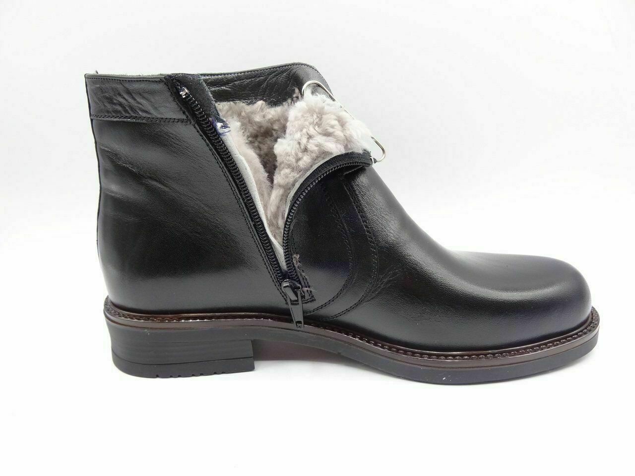 Kürklü Erkek Bot OZ66 Siyah