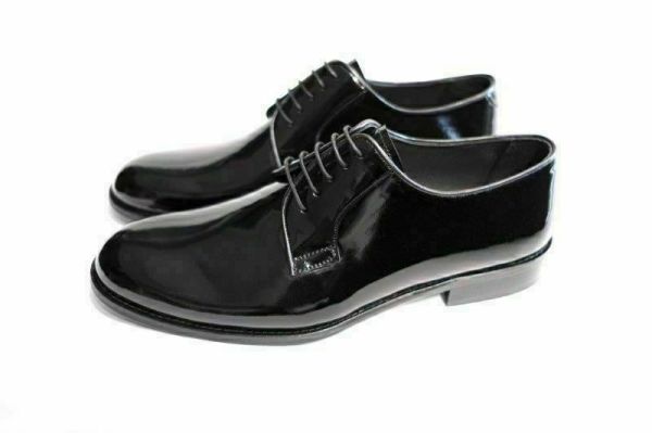 Güvener Küçük Numara, Büyük Numara Siyah Rugan Erkek Ayakkabı OZ488