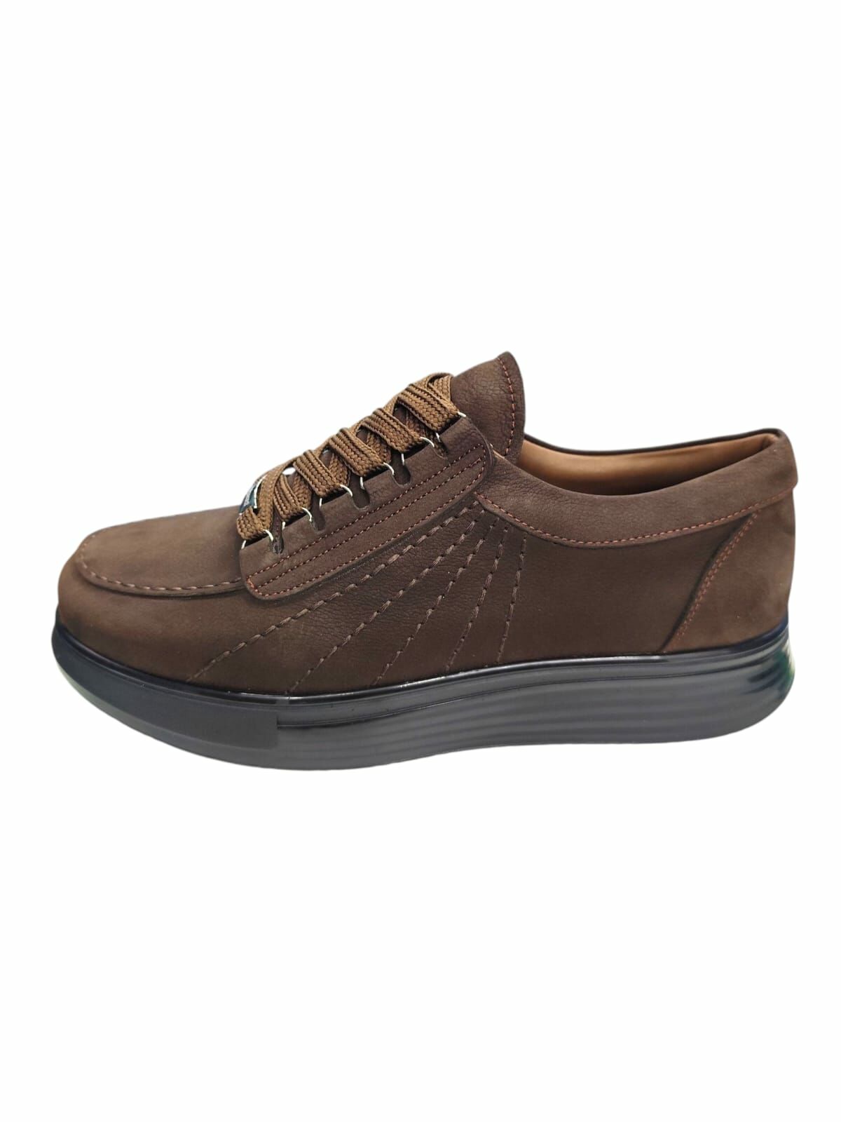 KingShoes Kahve Nubuk Erkek Ayakkabı