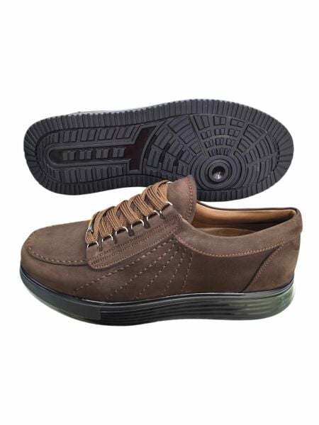 KingShoes Kahve Nubuk Erkek Ayakkabı