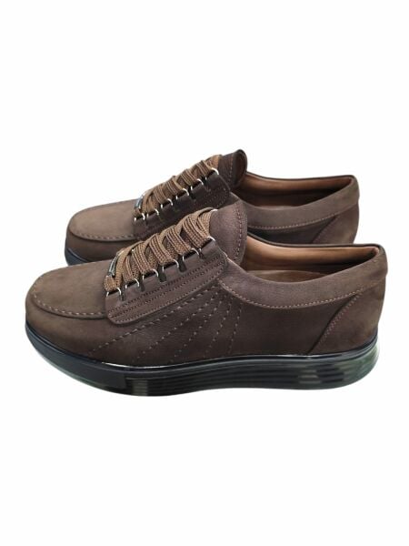 KingShoes Kahve Nubuk Erkek Ayakkabı