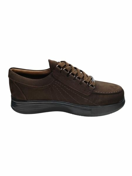 KingShoes Kahve Nubuk Erkek Ayakkabı
