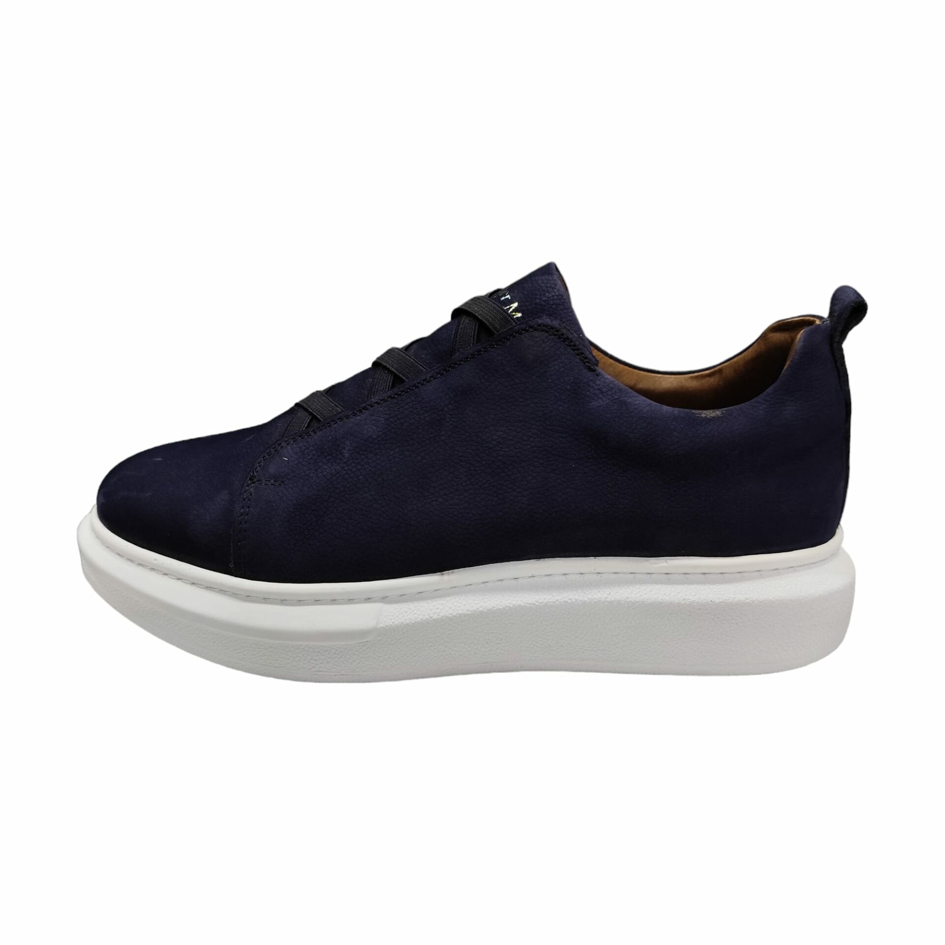 King Shoes Bağsız Spor Erkek Ayakkabı 426 Lacivert Nubuk