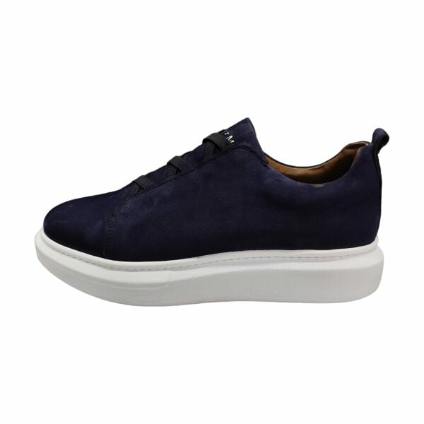 King Shoes Bağsız Spor Erkek Ayakkabı 426 Lacivert Nubuk