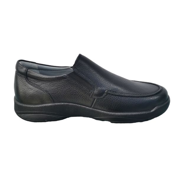 King Shoes Siyah Bağsız Erkek Ayakkabı