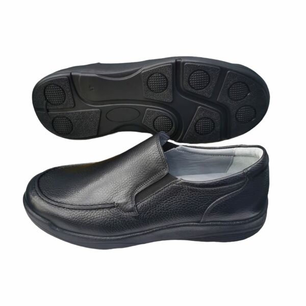 King Shoes Siyah Bağsız Erkek Ayakkabı