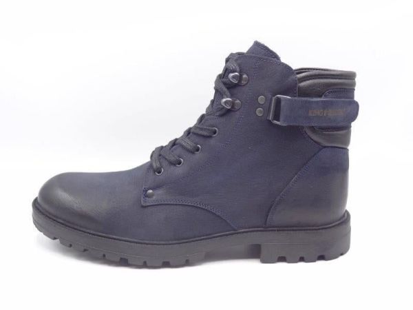 King Shoes Büyük Numara Erkek Bot FK62268 Lacivert