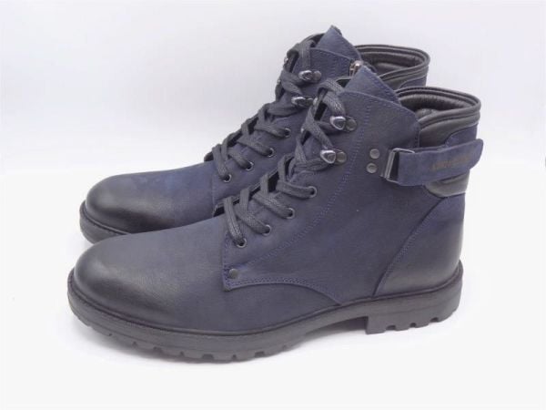 King Shoes Büyük Numara Erkek Bot FK62268 Lacivert