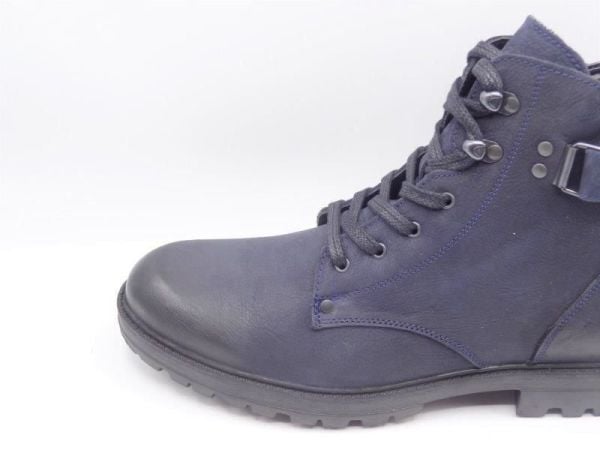 King Shoes Büyük Numara Erkek Bot FK62268 Lacivert