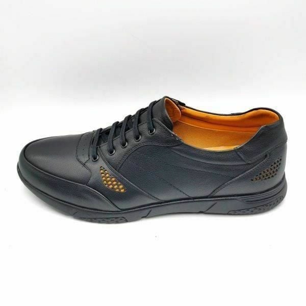 Luis Figo 4443 Siyah Büyük Numara Bağcıklı Erkek Ayakkabı