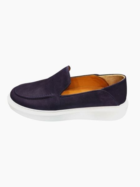 Tripy Büyük Numara Casual Erkek Ayakkabı Lacivert Nubuk