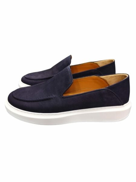 Tripy Büyük Numara Casual Erkek Ayakkabı Lacivert Nubuk