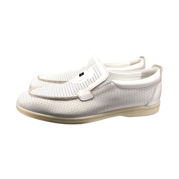 King Shoes Beyaz Yazlık Erkek Ayakkabı