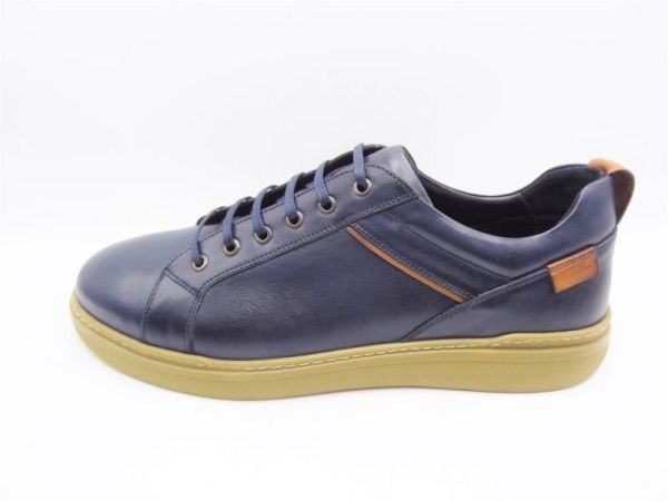 King Shoes AU95 Lacivert Casual Erkek Ayakkabı