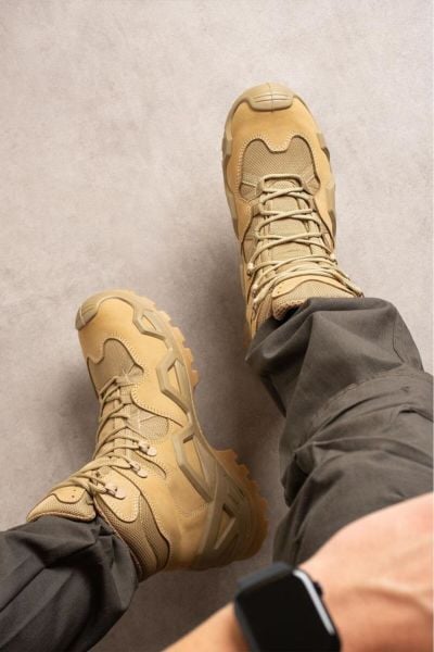 Single Sword Bej Büyük Numara Su Geçirmez Bot