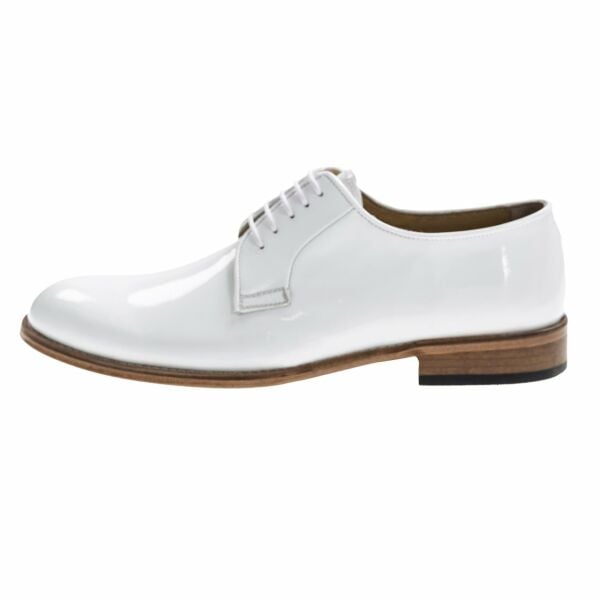 Güvener OZ488 Beyaz Rugan Erkek Ayakkabı