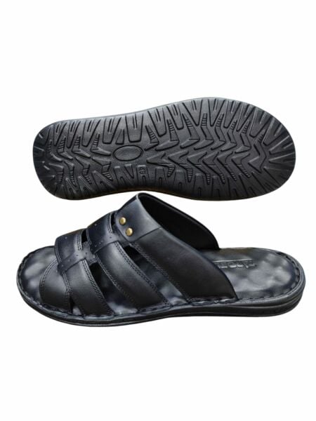 Tardelli Büyük Numara Erkek Terlik Siyah