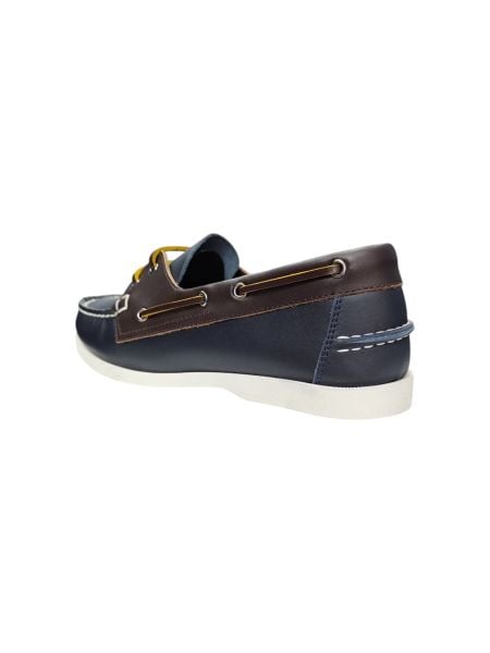King Shoes Lacivert Kahve Tımbırlant Erkek Ayakkabı