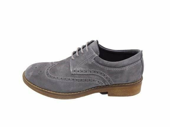 Güvener Kışlık Erkek Ayakkabı AU04 Gri Süet