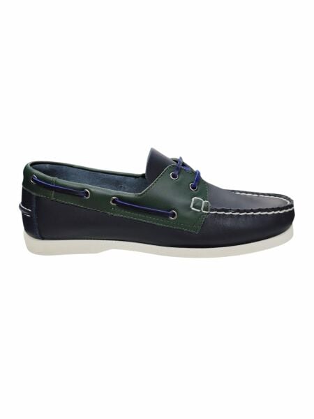 King Shoes Timberlant Ayakkabı Lacivert Yeşil