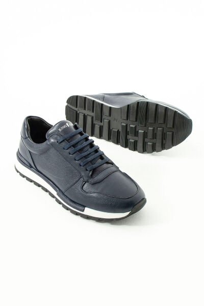 King Shoes Lacivert Günlük Erkek Ayakkabı