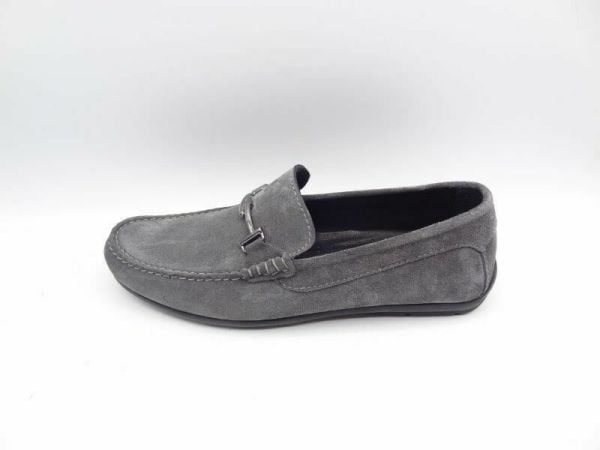 King Shoes 3210 Gri Süet Erkek Ayakkabı