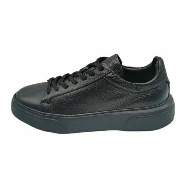King Shoes CB2501 Siyah Deri Sneaker Erkek Ayakkabı