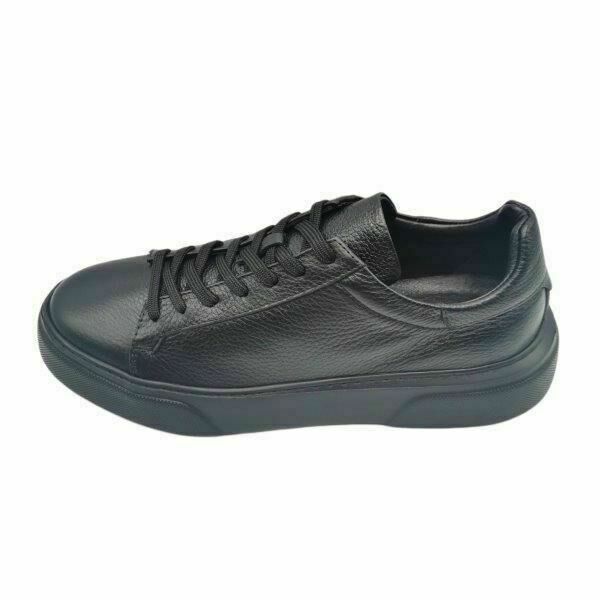 King Shoes CB2501 Siyah Deri Sneaker Erkek Ayakkabı