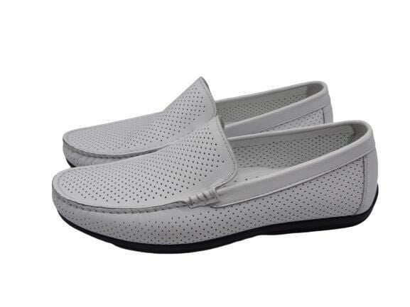 King Shoes 3221 Beyaz Erkek Ayakkabı