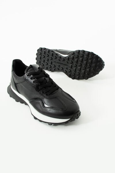 Libero Siyah Deri Erkek Sneaker