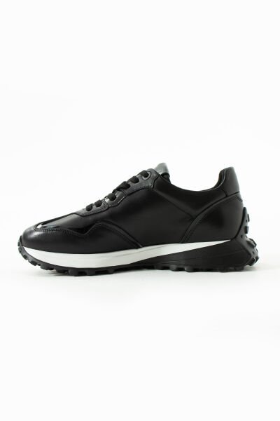 Libero Siyah Deri Erkek Sneaker