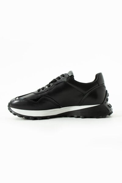 Libero Siyah Deri Erkek Sneaker