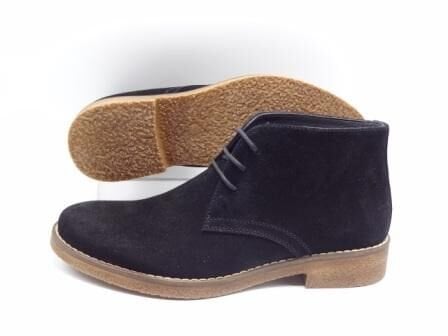 Güvener Bağcıklı Siyah Süet Chealse Erkek Bot AU14