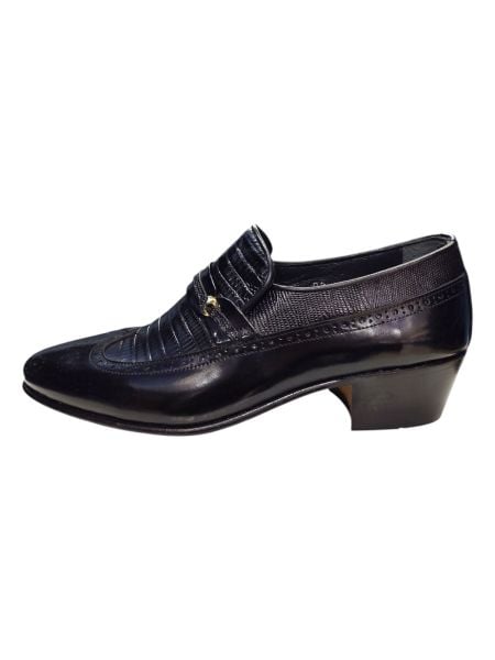 Güvener Fantazi Sivri Burun Erkek Ayakkabı Siyah