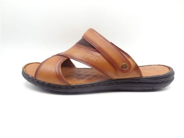 Büyük Numara Terlik  - Büyük No Sandalet TRD175 Taba