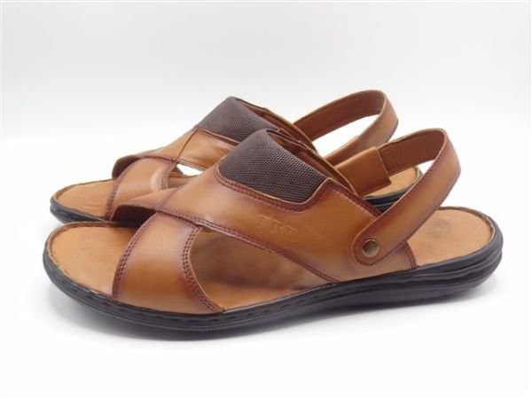 Büyük Numara Terlik  - Büyük No Sandalet TRD175 Taba