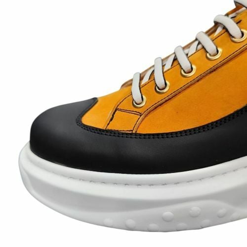 Hakiki Deri Turuncu Erkek Ayakkabı