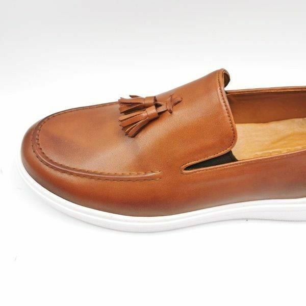 Big Feet Büyük Numara Püsküllü Erkek Ayakkabı 243Y Taba