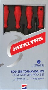 İZELTAŞ 4300 Opak Tornavida Seti 7 Parca