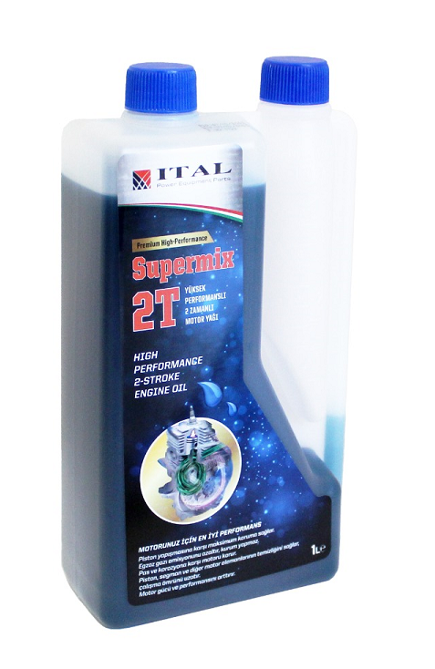 Ital Motor Yağı Süpermix 2 Zamanlı 1Lt. Ölçekli Premium